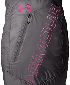 Under Armour Packable Backpack, Graphite (040)/Tropic Pink, One Size Fits All