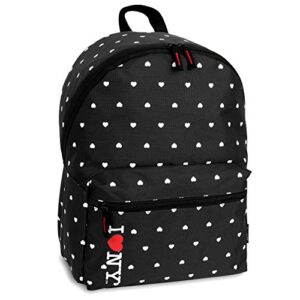j world new york i love new york heart backpack, black, one size