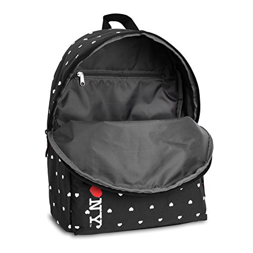 J World New York I Love New York Heart Backpack, Black, One Size