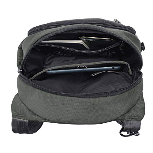 Travelon Anti-Theft Active Tour Bag, Charcoal, 9 x 11 x 3.5