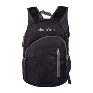 mountop outdoor lightweight foldable water resistant backpack for travel hiking riding