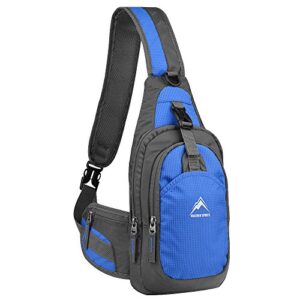 maleden sling bag, shoulder backpack chest pack causal crossbody daypack for women men large
