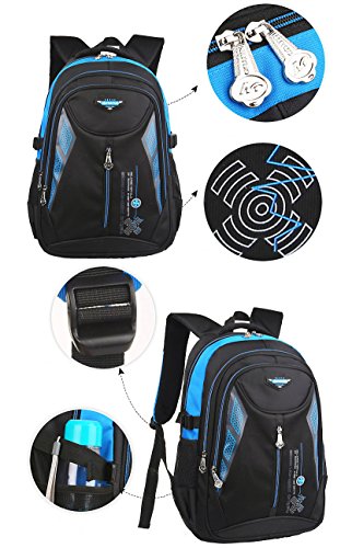 Waterproof School Bag Durable Travel Camping Backpack for Boys and Girls