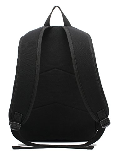 KAYOND Casual Style Lightweight canvas Laptop Bag/Durable Travel backpacks/Rucksack for Men&Women/Fashion Backpack Fits 15 inch Notebook (Black)