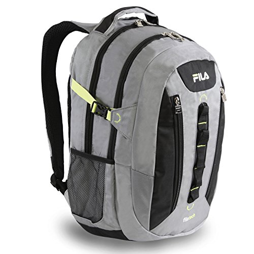 Fila Vertex Tablet and Laptop Backpack, Grey, One Size