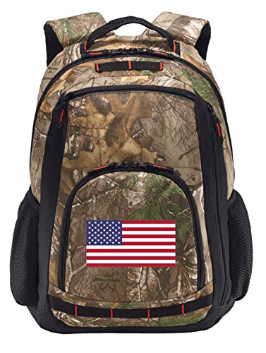 Broad Bay American Flag Camo Backpack USA Flag Backpacks - Laptop Section! One Size