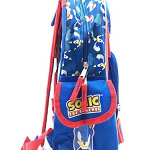 Sonic Team Tail, Shadow, Knuckles 12" Small Backpack
