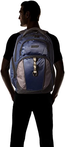 Perry Ellis Men's P19 Business Laptop Backpack with Tablet Pocket, Navy, One Size