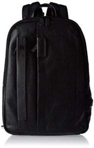 piquadro unisex adult backpack, black, 11x40x31 cm (w x h x l)