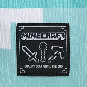 Minecraft Diamond Mini Blue Backpack | 12-Inch Gaming Adventure | Carry the Blocky Fun | Durable Material