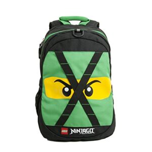 LEGO NINJAGO Future Kids School Backpack Bookbag, for Travel, On-the-Go, Back to School, Boys and Girls, with Adjustable Padded Straps, Lloyd Green