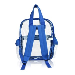 DALIX Wholesale Clear Backpacks Small Book Bags 50 Pcs in Royal Blue