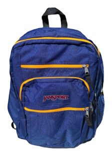 jansport big student backpack- sale colors (navy moonshine)