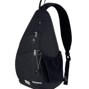 WATERFLY Sling Bag Crossbody Backpack: Over Shoulder Daypack Casual Cross Chest Side Pack