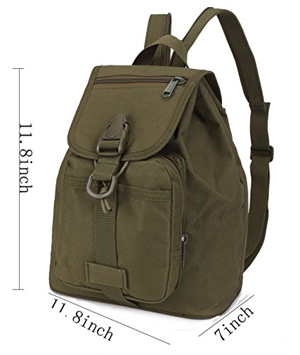 Mochila Military Cool Mochila Military Cool Mini Army Green Backpack Water Resistant Backpack for Mens Bookbags 10L