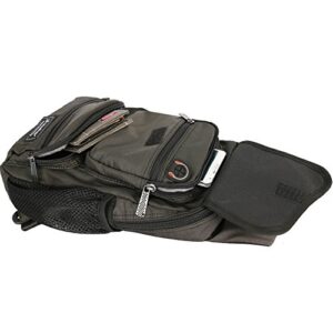 Vanlison Sling Bag Chest Shoulder Backpack Crossbody Multipurpose Daypack For Men Women Black