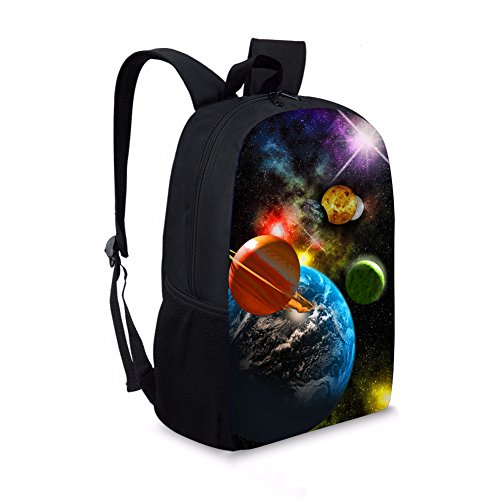 Coloranimal Fashion Galaxy Backpack Universe Planets Printing School Bags for Kids