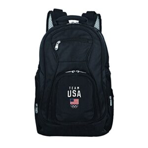 denco team usa olympics voyager laptop backpack, 19-inches, black