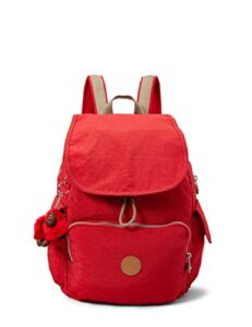 kipling women's city pack backpack, 15x24x45 cm red rot (true red c)