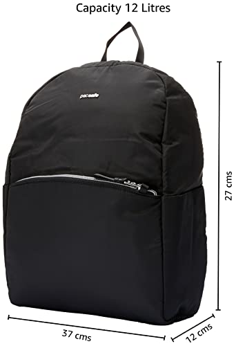 Pacsafe Stylesafe 12L Anti Theft Backpack, Black
