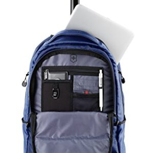 Victorinox VX Sport Wheeled Cadet Backpack With Pass Thru Sleeve, Blue, 20.9-inch