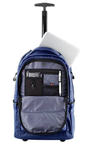 Victorinox VX Sport Wheeled Cadet Backpack With Pass Thru Sleeve, Blue, 20.9-inch