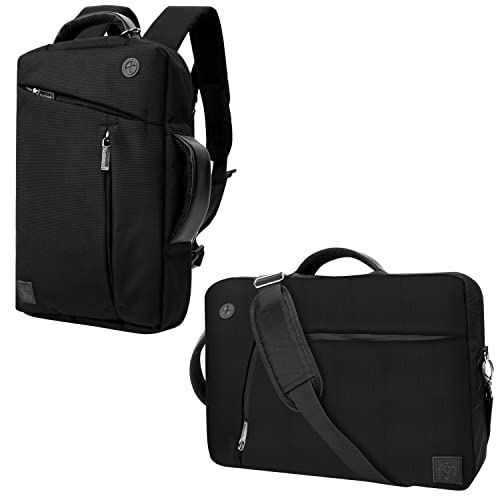 17.3 17-inch Convertible Laptop Bag Shoulder Bag for IdeaPad 3 17", Legion 5 17", ThinkPad P17 (Black)