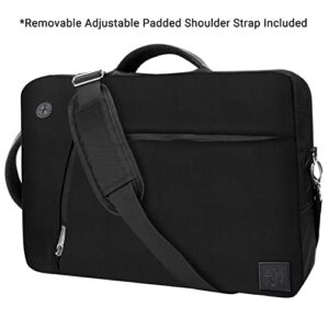 17.3 17-inch Convertible Laptop Bag Shoulder Bag for IdeaPad 3 17", Legion 5 17", ThinkPad P17 (Black)