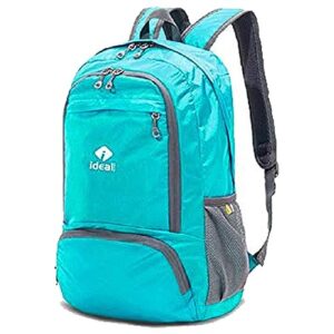 idealtech lightweight packable backpack (blue peacock)