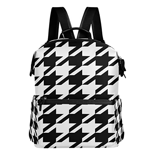 ALAZA Houndstooth Casual Backpack Lightweight Travel Daypack Student School Bag