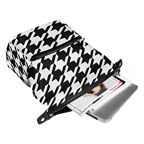 ALAZA Houndstooth Casual Backpack Lightweight Travel Daypack Student School Bag