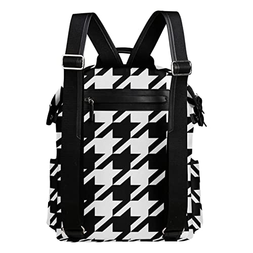 ALAZA Houndstooth Casual Backpack Lightweight Travel Daypack Student School Bag