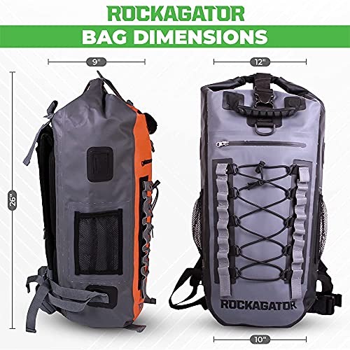 Rockagator Waterproof Backpacks - Hydric Series 40 Liter Hunting Camouflage Quick-Submersion Waterproof Backpack, River Dry Bag for Canoeing, Kayaking or Rafting, Camo