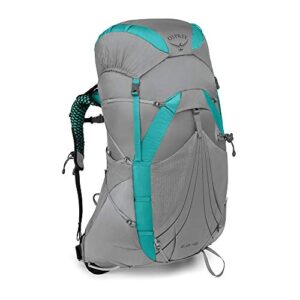 osprey eja 48 women's backpacking backpack, moonglade grey, x-small