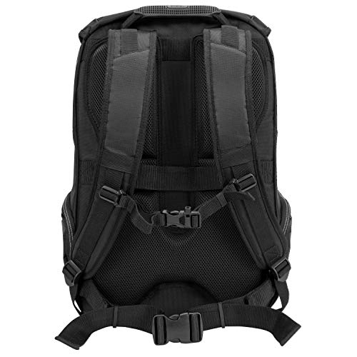 Targus Voyager II Travel and Commuter Business Backpack with Hideaway RainCover, Sternum & Waist Buckled Straps, Trolley Strap, Padded Shock-Absorbing Protection for 17.3-Inch Laptop, Black (TSB953GL)