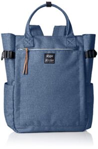 anello(アネロ) women regular 2-way tote backpack, denim blue