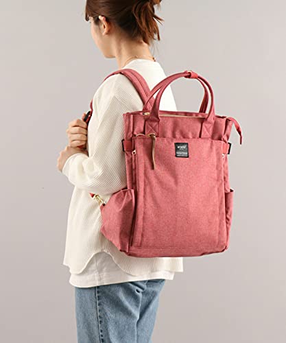 anello(アネロ) Women Regular 2-Way Tote Backpack, Denim Blue