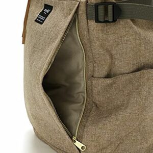 anello(アネロ) Women Regular 2-Way Tote Backpack, Khak