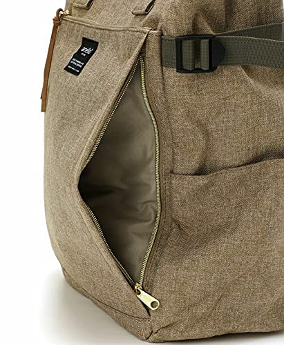 anello(アネロ) Women Regular 2-Way Tote Backpack, Khak