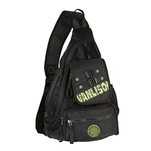larswon sling bag with usb charging port, sling backpack usb, shoulder backpack, large crossbody bag, chest bag large black