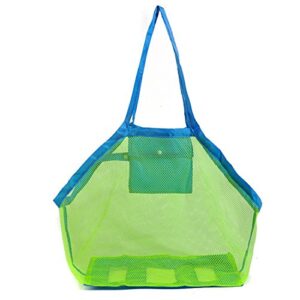 ld dress extra large mesh beach bag tote backpack toys towels sand away (color 1, free)