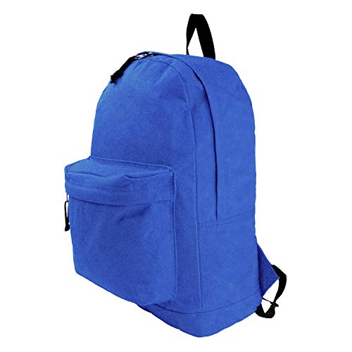 Wholesale Classic Backpack 18 inch Basic Bookbag Bulk Cheap Case Lot 36pcs Simple Schoolbag Promotional Backpacks Non Profit Student School Book Bags Vintage Daypack 6 Assort Color