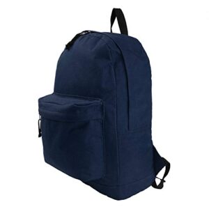 Wholesale Classic Backpack 18 inch Basic Bookbag Bulk Cheap Case Lot 36pcs Simple Schoolbag Promotional Backpacks Non Profit Student School Book Bags Vintage Daypack 6 Assort Color