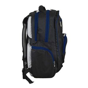 Denco Team USA Olympics Colored Trim Premium Laptop Backpack, 19-inches, black