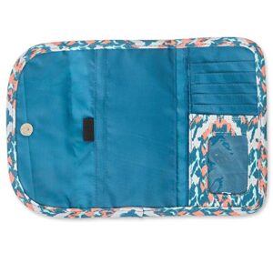 KAVU Big Spender Tri-fold Wallet Clutch Travel Organizer - Beach Paint