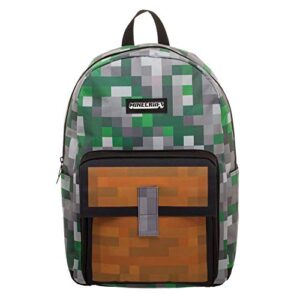 Minecraft Squares Allover Print Backpack Bookbag One Size