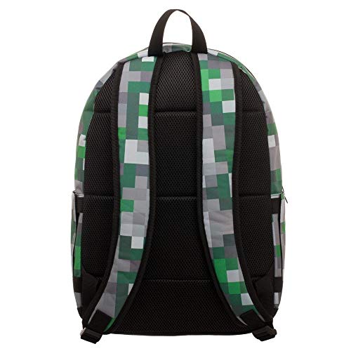 Minecraft Squares Allover Print Backpack Bookbag One Size