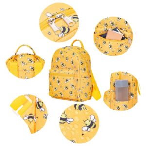 Cute 10 inch mini pack bag backpack for grils children and adult (bee)