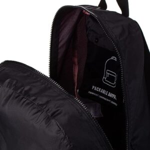 Herschel Packable Casual Daypack, Black/Black, 17.75" x 12.5", 24.5L