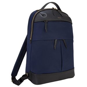 targus newport travel and commuter trendy and modern design fit 15-inch laptop backpack, navy (tsb94501gl)